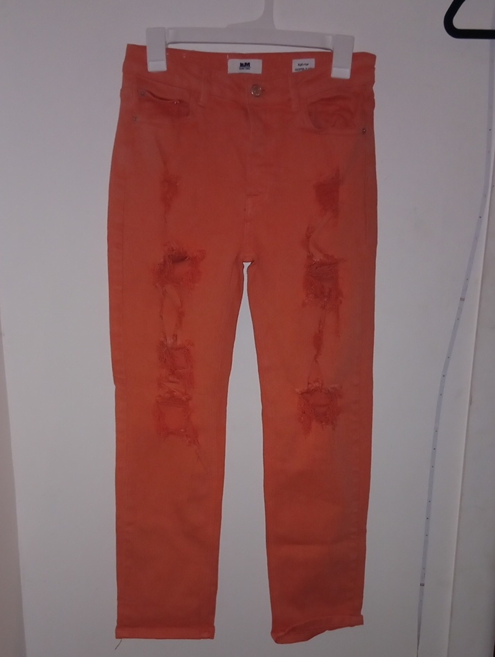 I&M Black Lable High Rise Cropped Distressed Women Jeans Size 9